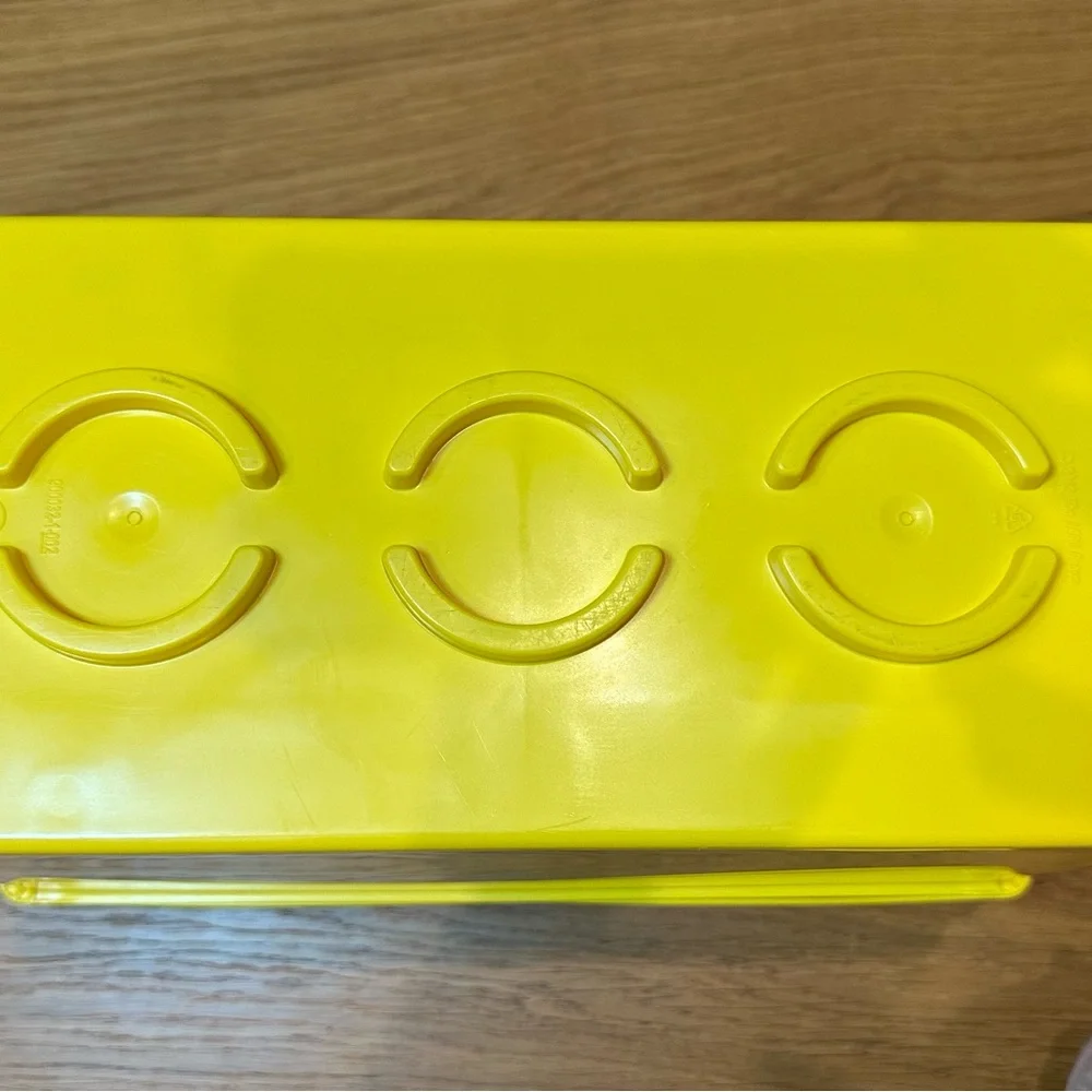 Lego Yellow Brick Storage Case 8 Stud Plastic Bin Box EMPTY 14